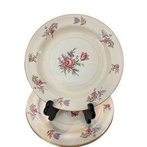 COPY - 3 Household Institute Priscilla Patern Eggshell Nautilus China Plates